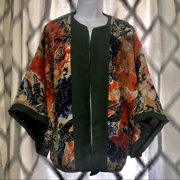 Zara Sweaters - ZARA Floral Kimono Cardigan Chiffon